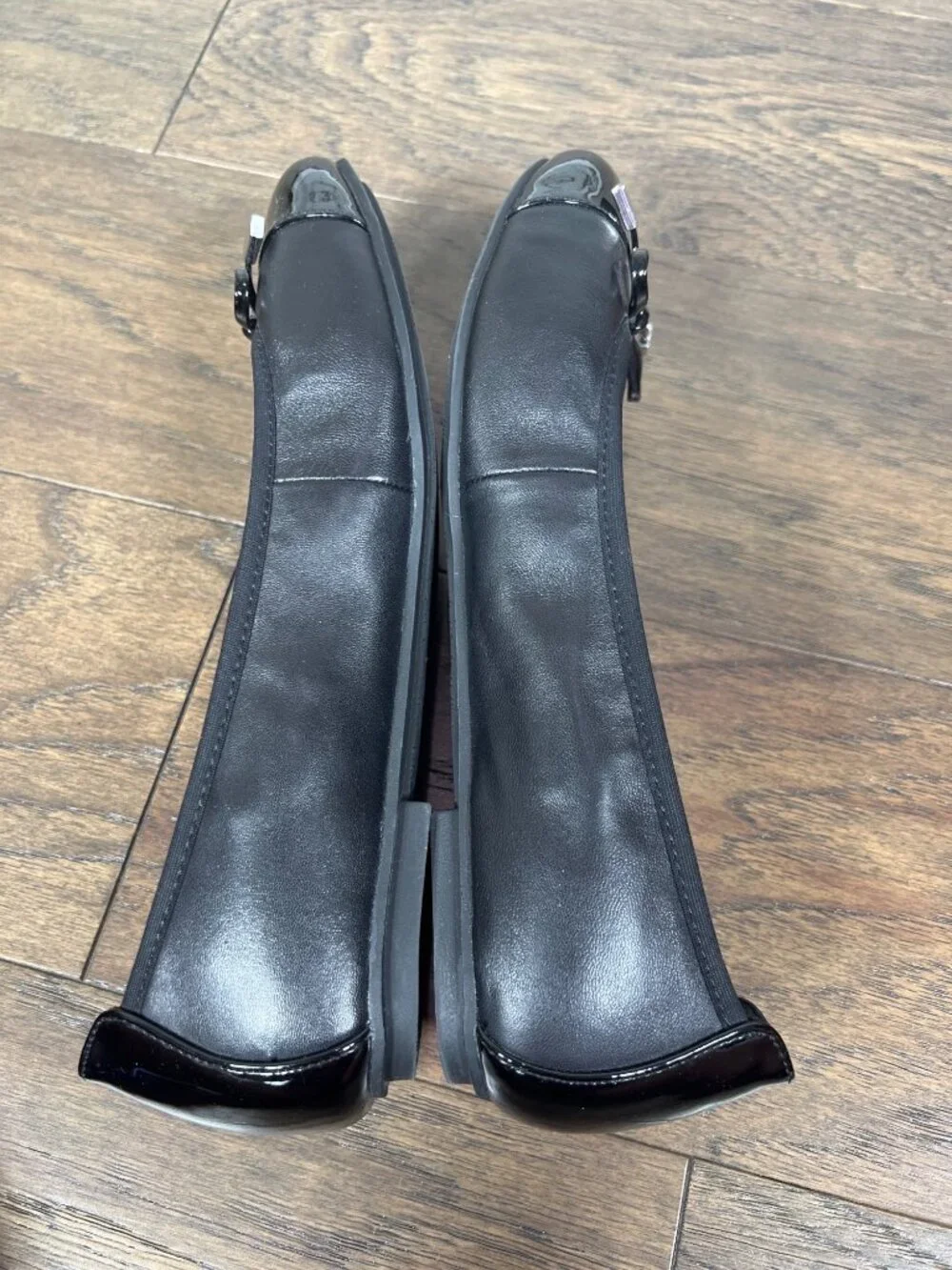 VIONIC Spark Minna Ballet Slipper Flats Black Leather Sz 9.5 EUC